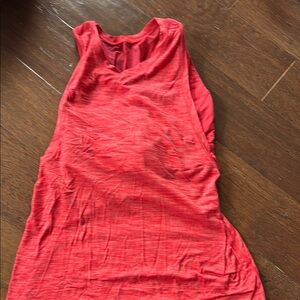 Lululemon Athletica Red Tank Top